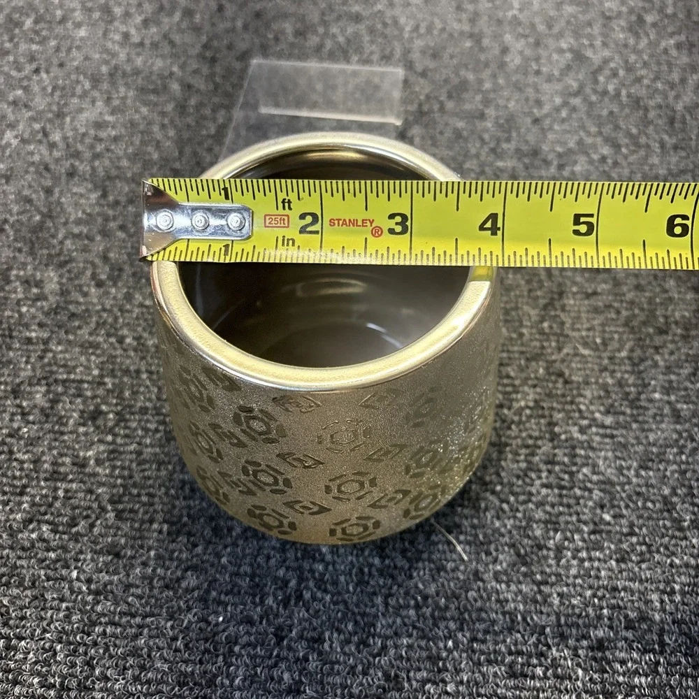 Design Pac~Candle Holder/Planter/Pen Holder/Gold Tone Multi-Use 4.5